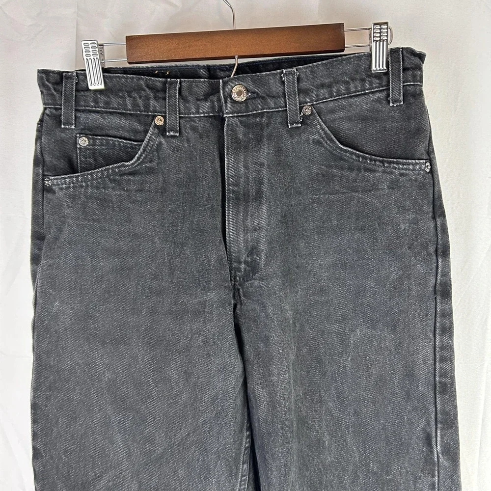 Levis 550 Jeans Mens 33x36 Black Vintage Orange‎ Tab 90's Relaxed Fit Tapered